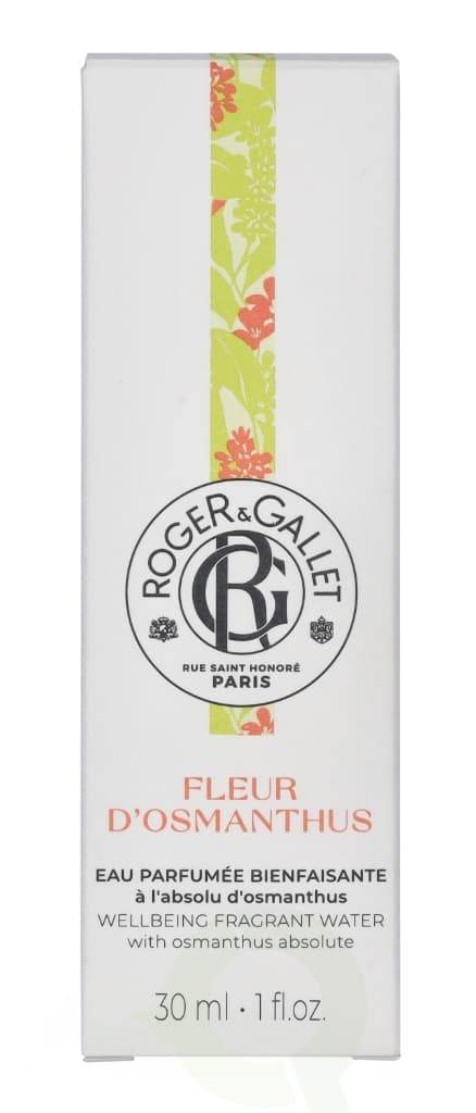 Roger & Gallet Fleur D'Osmanthus Wellbeing Fragrant Water 30 ml Natural Spray
