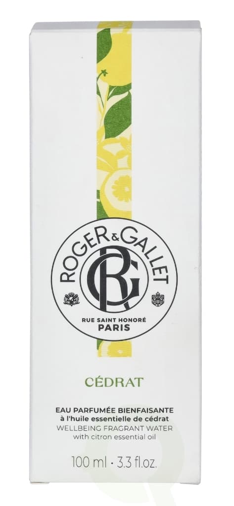 Roger & Gallet Cedrat Wellbeing Fragrant Water 100 ml Natural Spray