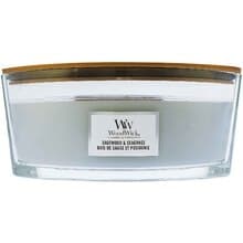 WoodWick - Sagewood & Seagrass Loď ( šalvějové dřevo a mořská tráva ) - Vonná svíčka 453.6g