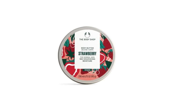 The Body Shop - Strawberry Body Butter - Moisturizing body butter with the scent of strawberries 200ml