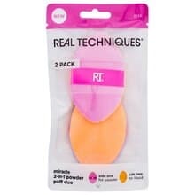 Real Techniques - Miracle 2-In-1 Powder Puff Duo - Aplikátor 2.0ks