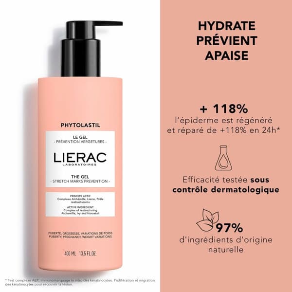 Venyttymäarpia hoitava voide Lierac PHYTOLASTIL 400 ml Geeli