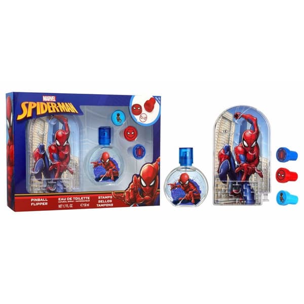 Barnparfym Air-Val SPIDERMAN EDT 50+PINBALL EDT 50 ml 3 Delar