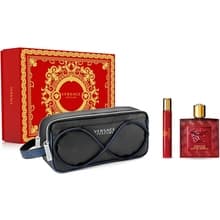 Versace - Eros Flame SET EDP 100 ml + miniature EDP 10 ml + cosmetic bag 100ml