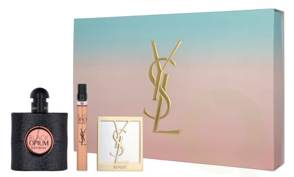 Yves Saint Laurent YSL Black Opium Giftset 60 ml Edp Spray 50ml/Edp Spray 10ml/Mirror