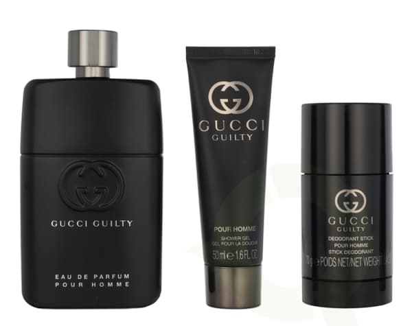 Gucci Guilty Pour Homme Giftset 215 ml Edp Spray 90ml/Shower Gel 50ml/Deodorant Stick 75g