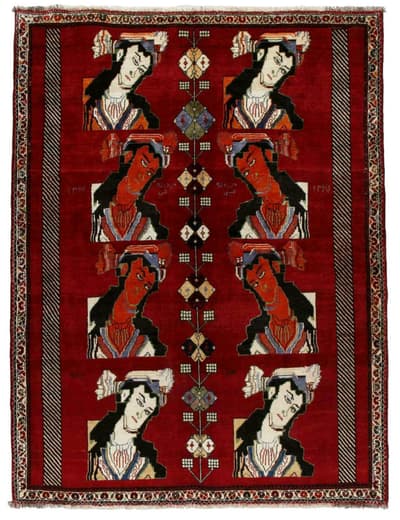 Käsin solmittu persialainen matto Shiraz 166x201cm