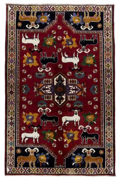 Käsin solmittu persialainen matto Shiraz 160x249cm