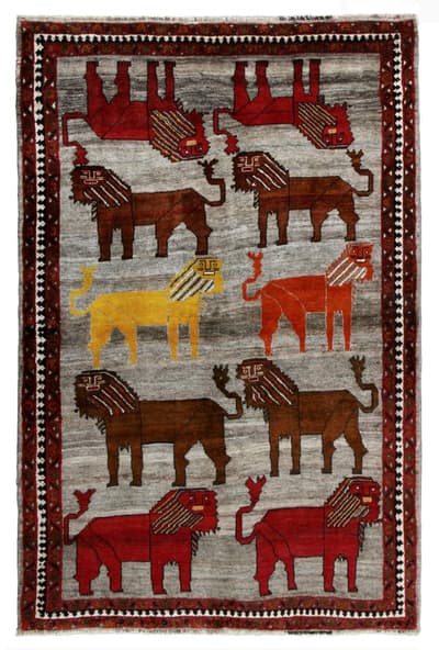 Käsin solmittu persialainen matto Shiraz 155x230cm