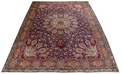 Käsinsolmittu Persialainen Patina Matto Tabriz 300x400cm