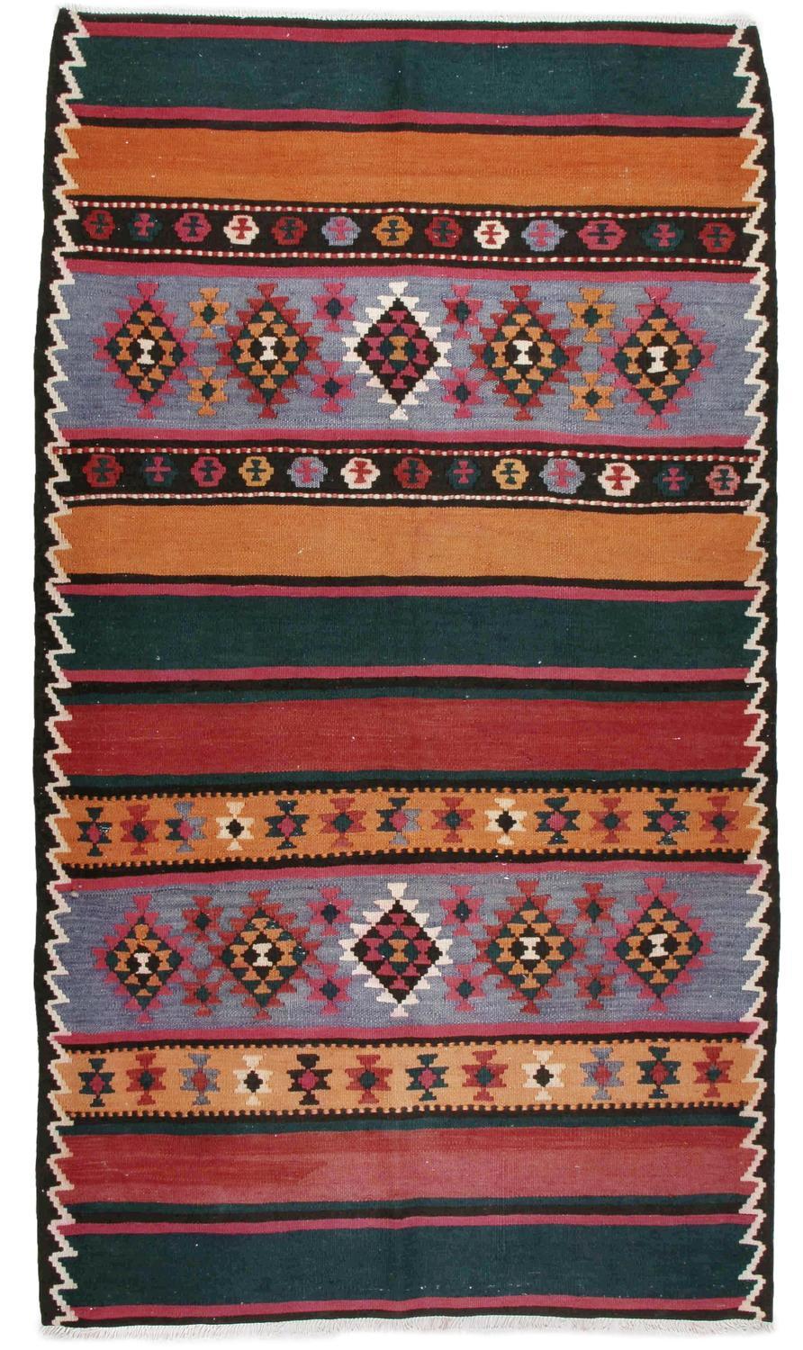 Käsin solmittu persialainen matto Hashtrud Kelim 142x258cm