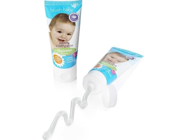 BRUSH BABY_Teething Tannkrem tannkrem for barn i alderen 0-2l Apple-Mint 50ml