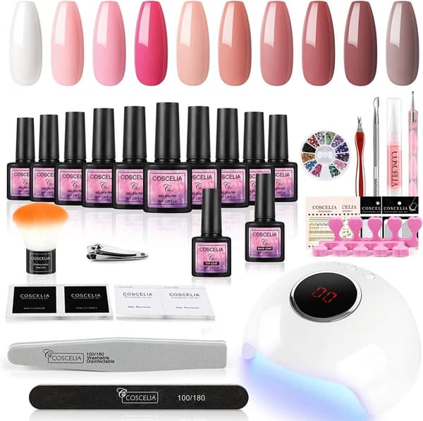UV Nagellack Set med 24W UV-lampa för nybörjare