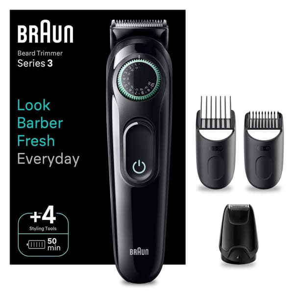 Braun - Styler BT3421 - Trimmer - Black / Vibrant Green (447917) Svart