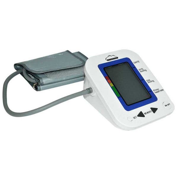Silvercloud Elektronisk Armtensiometer Med Lcd-skærm Mb23 Hvid