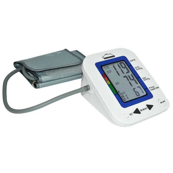 Silvercloud Elektronisk Armtensiometer Med Lcd-skærm Mb23 Hvid