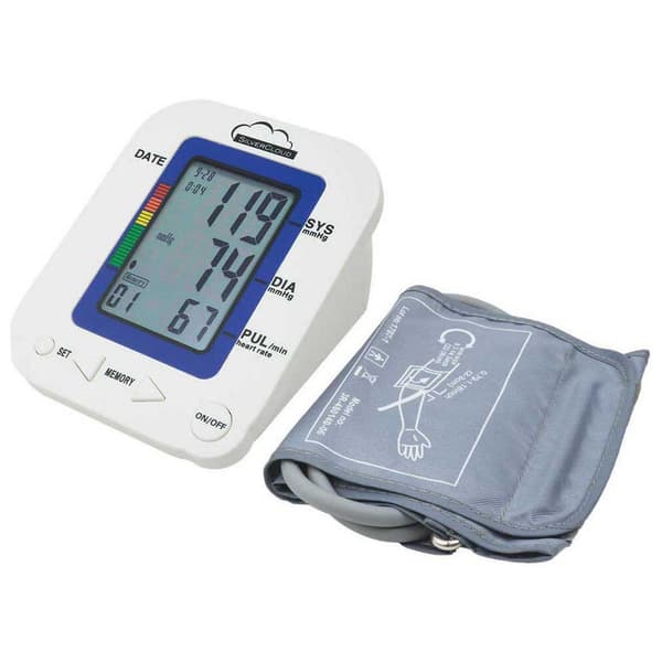 Silvercloud Elektronisk Armtensiometer Med Lcd-skærm Mb23 Hvid