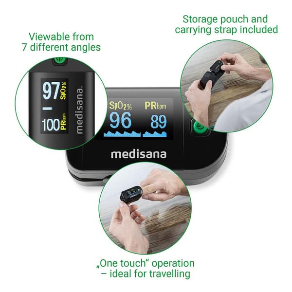 Medisana Pulssioksimetri Pm 100 Oled Musta