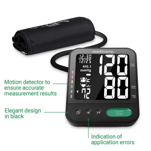 Medisana Move Detector Käsivarren Verenpainemittari Bu 582 Musta