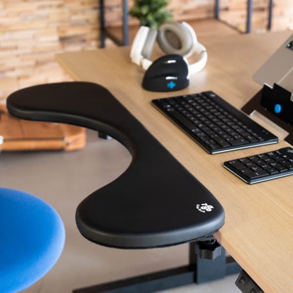 R-Go ergonomisk albue støtte, symmetrisk, sort