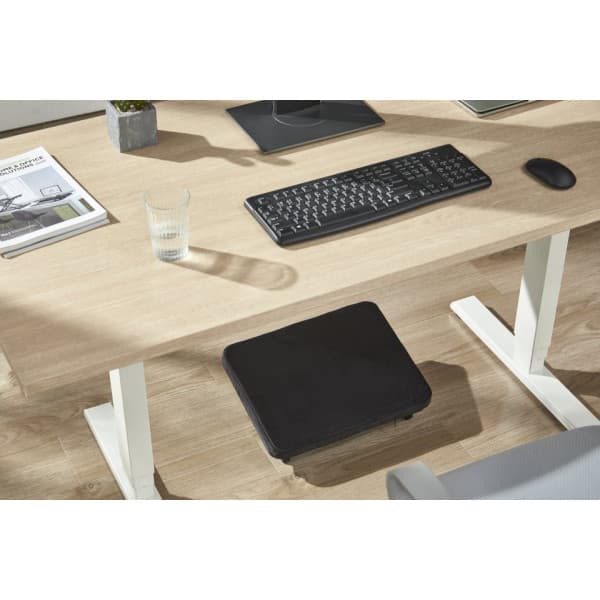 ErgoWork Footrest Pro -ergonominen jalkatuki, musta