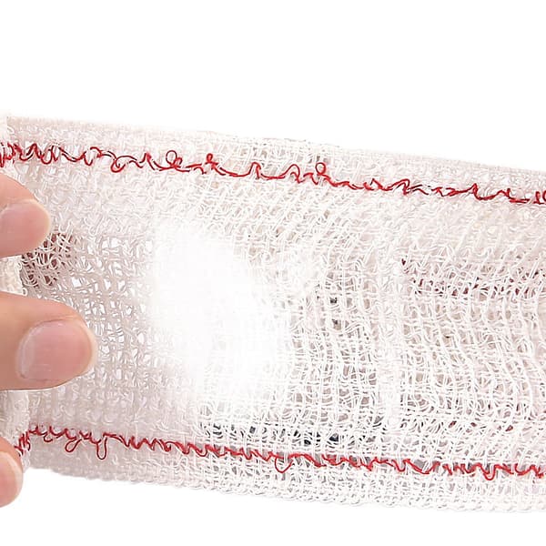 INF Elastiskt bandage med röd linje - 4-pack  7.5x7.5x4.5cm