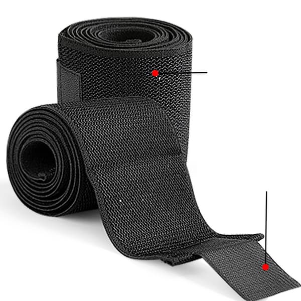 INF Elastinen polvitukihihna 150x8cm - Hengittävä ja mukava