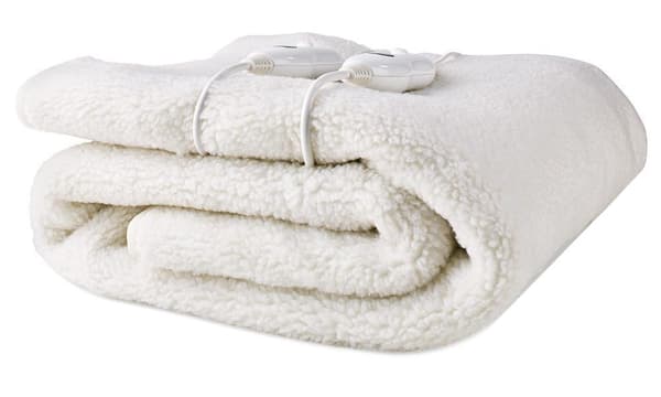 NEDIS elektrická deka/ 2 osoby/ 160 x 140 cm/ 3 nastavení teploty/ ochrana proti přehřátí/ Polyester/ Syntetické Vlna