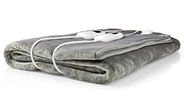 NEDIS elektrická deka/ 2 osoby/ 160 x 140 cm/ 9 nastavení teploty/ ochrana proti přehřátí/ digi. ovládání/ Flanel Fleece