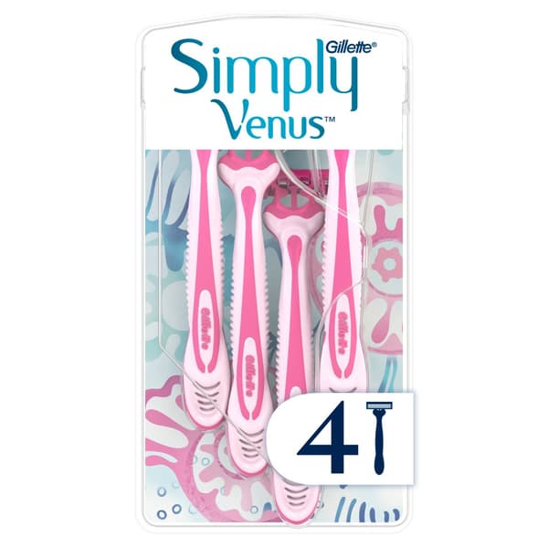 Venus - Simply Venus 3 Disposable Scrapers - Pink/White