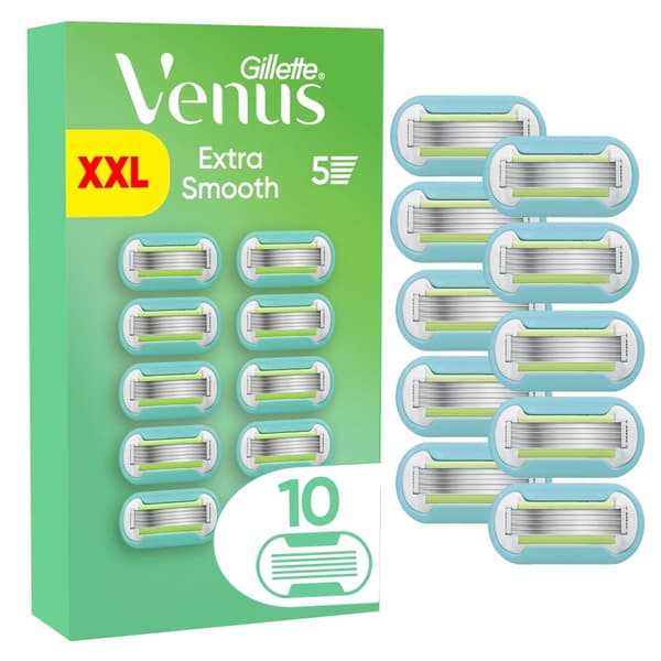 Venus - Gillette Venus Extra Smooth Razor Blades - Green/White - 10 pcs ...