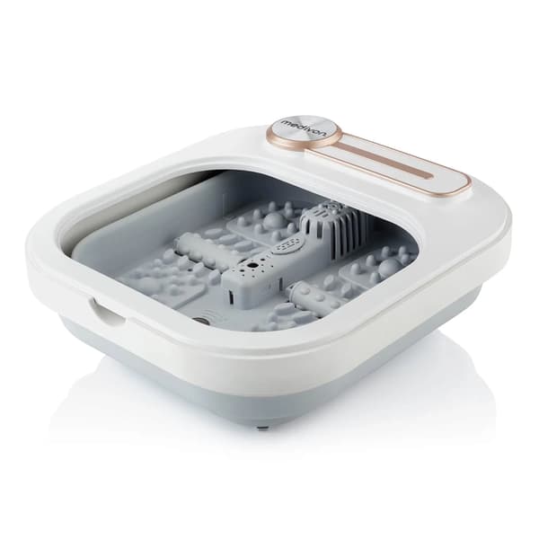 Fotmassasjebad med Varme og Massasje – Aqua Lux 7,5l med Akupressur og Lysterapi