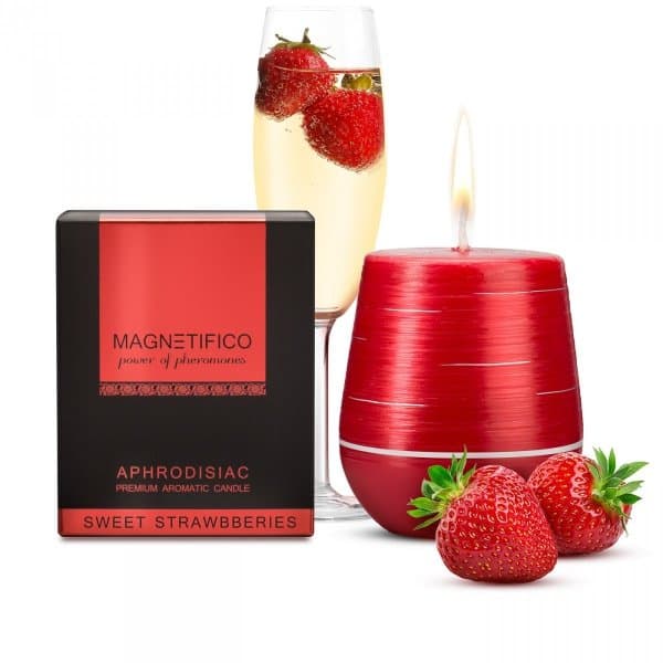 MAGNETIFICO Aphrodisiac tuoksukynttilä - makeat mansikat