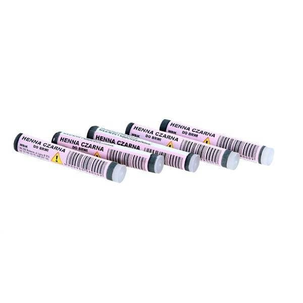 WBiK svart henna för ögonbryn och ögonfransar 1ml x 5st