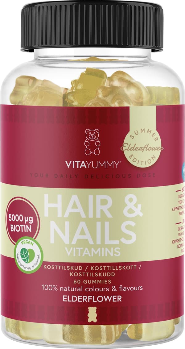 VitaYummy - Hair  Nails - Elderflower - 60 pcs