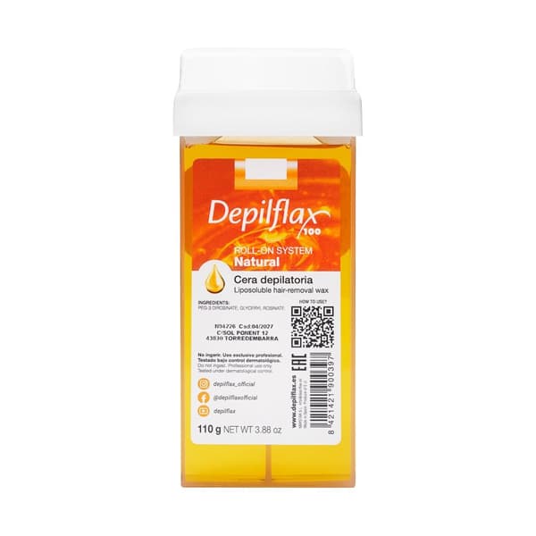 Depilflax 100 hårfjerningsvoksrulle naturlig 110 g