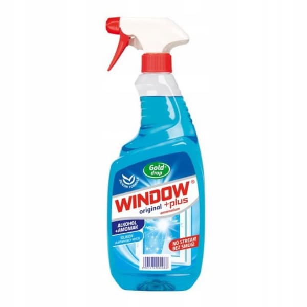 WINDOW plus 750ml AMMONIA nestemäinen/lasinpuhdistusaine ruiskulla