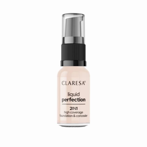 Claresa Liquid Perfect 2 i 1 concealer 101 Light 18g