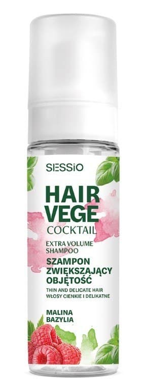 175 g Sessio Vege Cocktail vaahtoshampoota (vadelma-basilika)