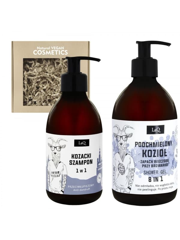 Laq Set Podchmielony Kozioł - geeli 500 ml + shampoo 300 ml (heinä) / 1222