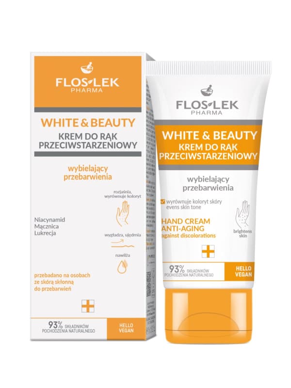 White&Beauty Anti-aging käsivoide, valkaisevia värjäytymiä, 45ml