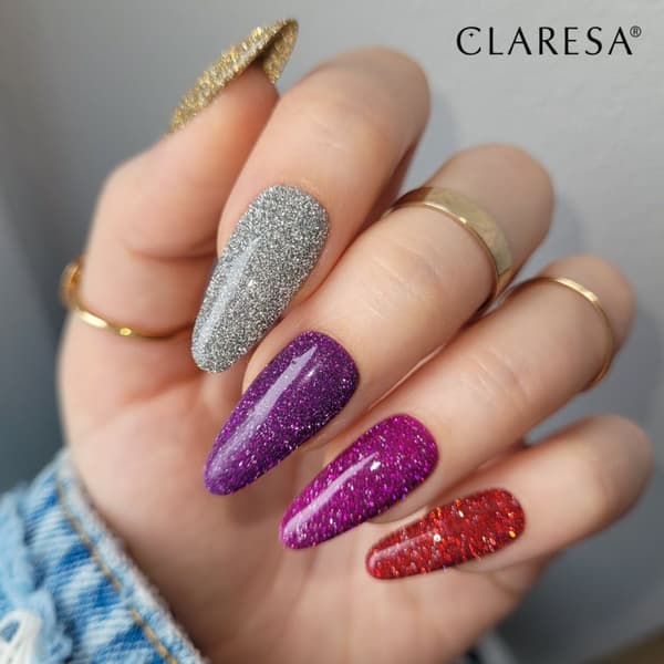 Claresa Hybrid Nagellack STARLIGHT 5 - 5g - mörklila