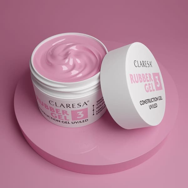 Claresa Rubber 3 Builder Gel Medium Cool Pink 12g