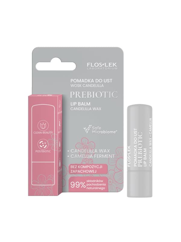 Prebiotic LIP CARE Prebioottinen huulipuna CANDELILLA WAX 4 g