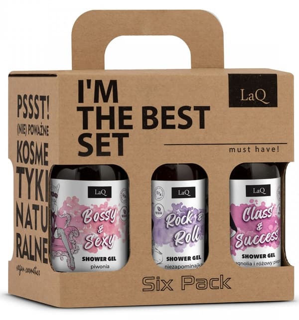 LAQ Mini Cleaner Pack Dame 6X100 ml (2X Bossy Peony, 2X Magnolia Class, 2X Forglem-Mig-Ej Rock) / 1354
