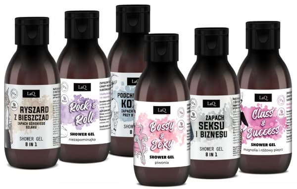 LAQ Mini CLEAN PACK MIX 6X100ML (DAME/HERRE) / 1361
