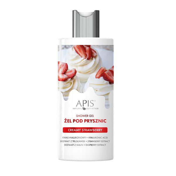 Apis CREAMY STRAWBERRY body wash gel 300 ml