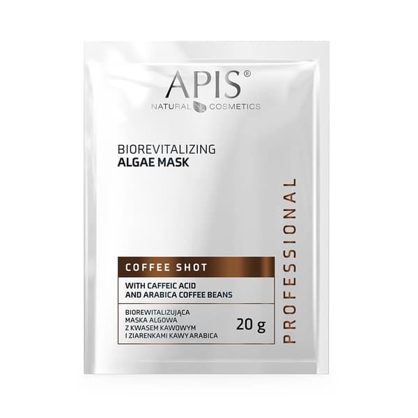 Apis COFFEE SHOT Biorevitaliserande Alhowa Mask med kaffesyra och Arabica kaffebönor 20 g /9706
