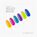 Miniatyrbild 2 av 8: Claresa Rainbow Jello Base Yellow - honungsgul med foliebitar / 5510