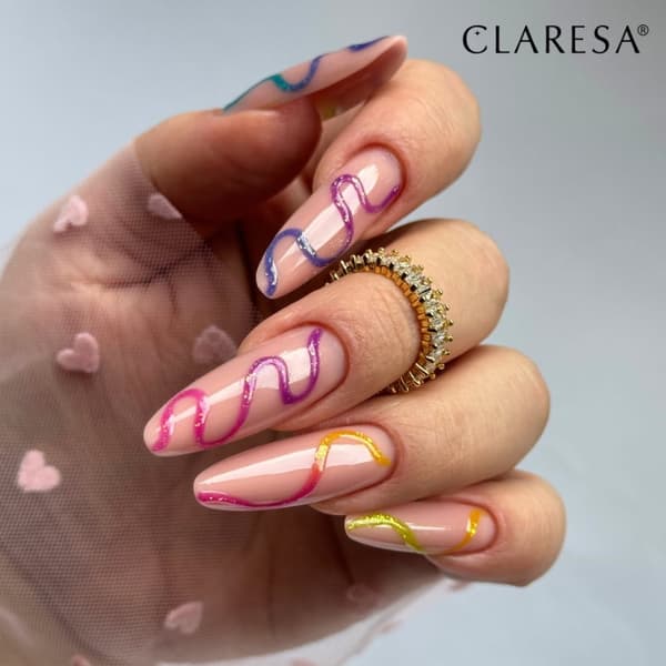Claresa Rainbow Jello Base Pink - tumma vadelmanpunainen foliopalalla / 5527